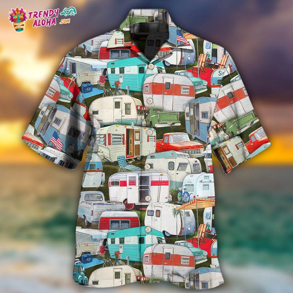Camping Caravans Are Calling And I Must Go Hawaiian Shirt – Trendy Aloha