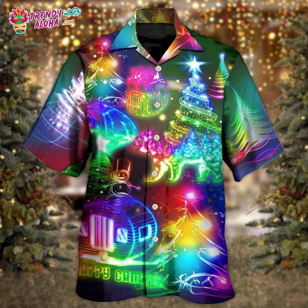 Camping Christmas Merry Everything Happy Always Hawaiian Shirt – Trendy Aloha