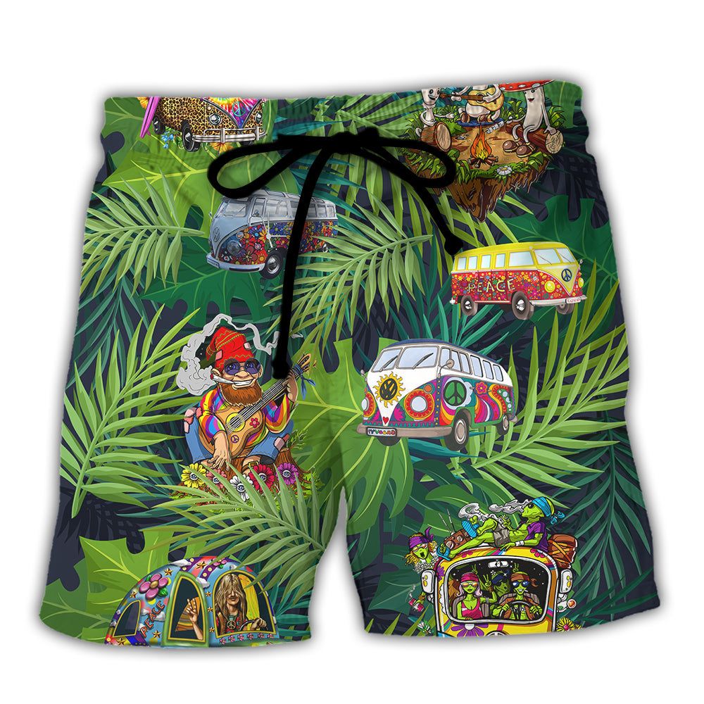 Camping Funny Hippie Stay Trippy Little Hippie Tropical Trendy Aloha Hawaiian Beach Shorts Camping Funny Hippie Stay Trippy Little Hippie Tropical Trendy Aloha Hawaiian Beach Shorts