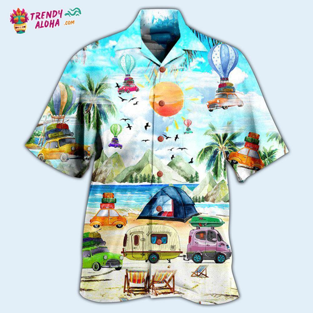 Camping Get High With Hawaiian Shirt – Trendy Aloha