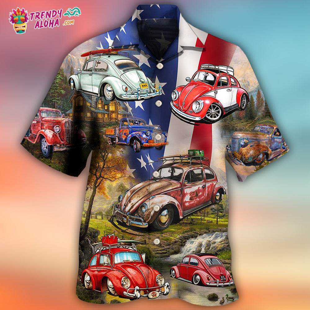 Camping Independence Day Hawaiian Shirt – Trendy Aloha