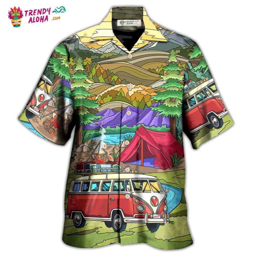 Camping Life In The Forest With Vans Hawaiian Shirt – Trendy Aloha Camping Life In The Forest With Vans Hawaiian Shirt – Trendy Aloha