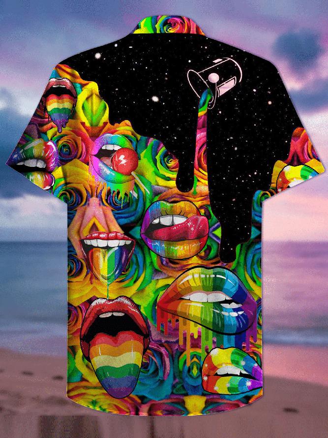Candy Lips Lgbt Hawaiian Shirt | For Men & Women |