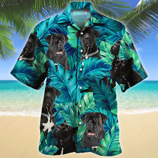 Cane Corso Dog Lovers Hawaiian Style For Summertime All Printed 3D Hawaiian Shirt