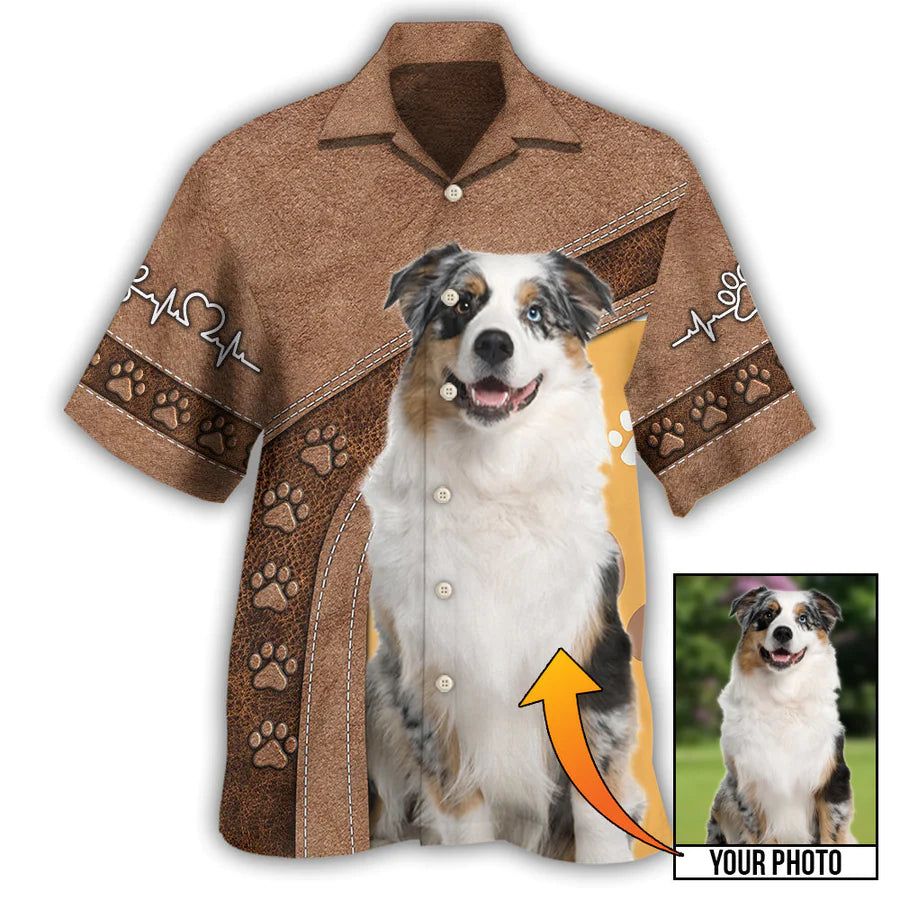 Canine Companion: Personalized Dog Photo Hawaiian Shirt Canine Companion: Personalized Dog Photo Hawaiian Shirt