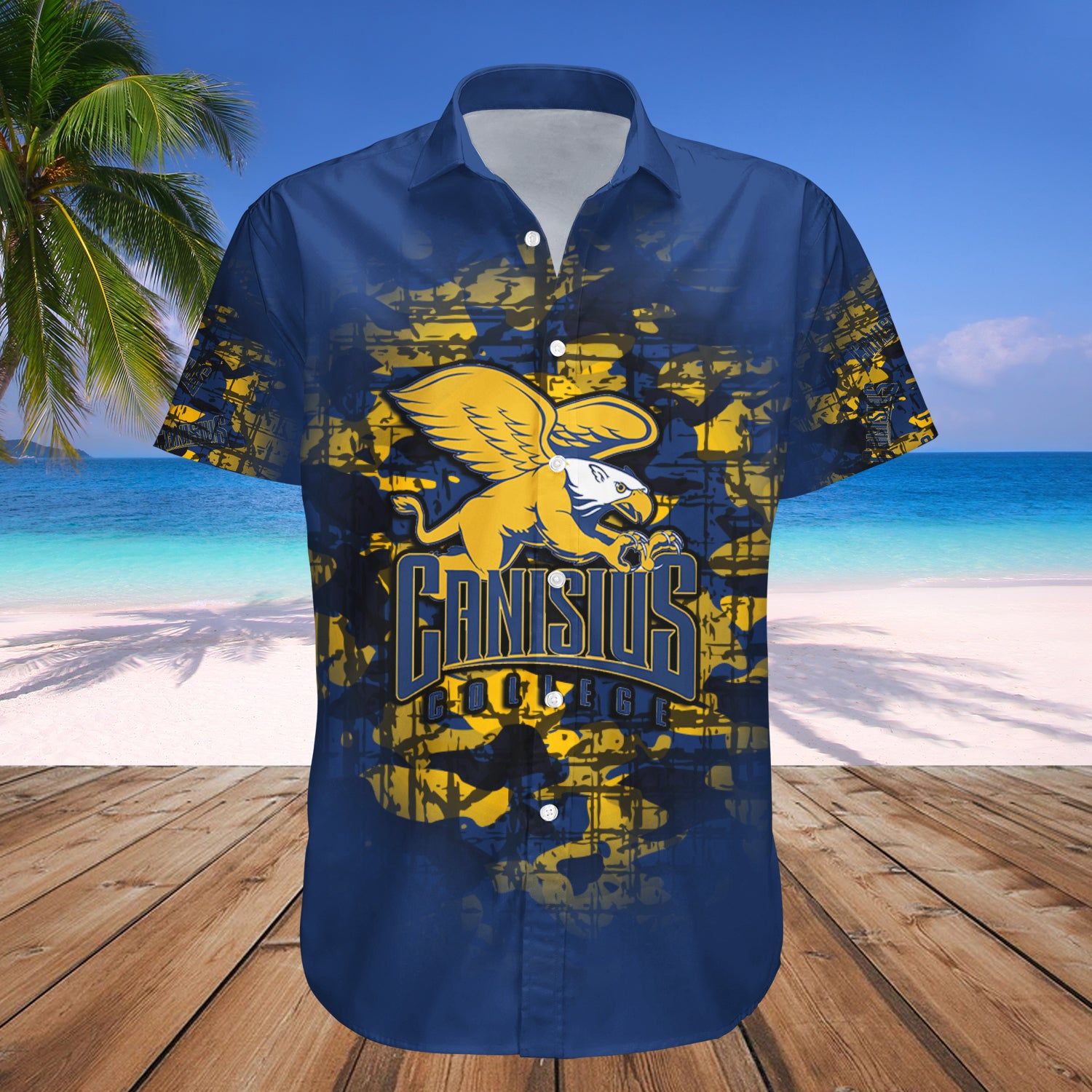 Canisius Golden Griffins Hawaii Shirt Camouflage Vintage – NCAA