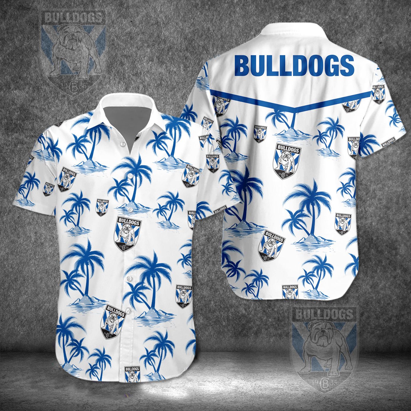 Canterbury Bankstown Bulldogs NRL Hawaiian Shirt Fan Gear Theme