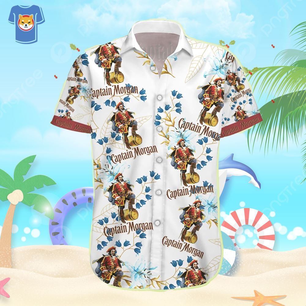 Captain Morgan Beach Shirt Men And Women Gift Hawaiian Shirt