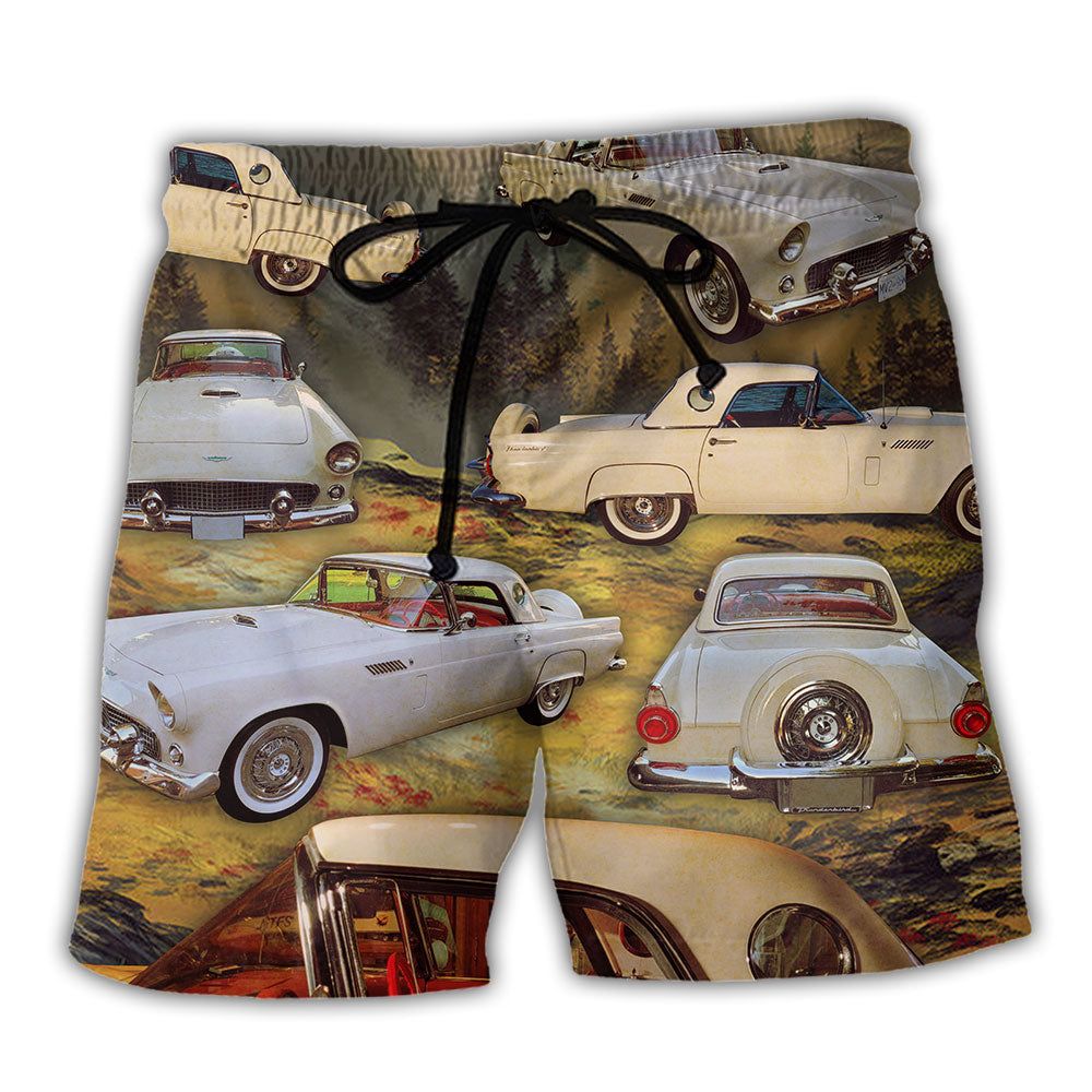 Car Amazing Cars In To The Mountain Trendy Aloha Hawaiian Beach Shorts Car Amazing Cars In To The Mountain Trendy Aloha Hawaiian Beach Shorts