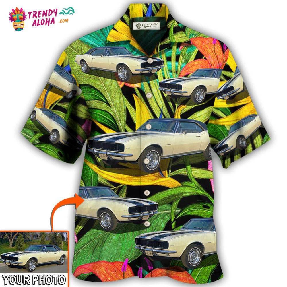 Car Camaro Car Classic Style Tropical Flower Custom Photo Hawaiian Shirt – Trendy Aloha Car Camaro Car Classic Style Tropical Flower Custom Photo Hawaiian Shirt – Trendy Aloha