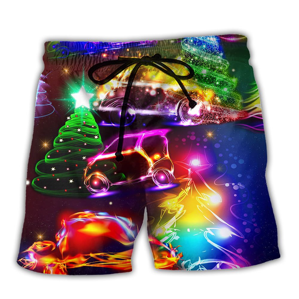 Car Christmas Merry Everything Happy Always Trendy Aloha Hawaiian Beach Shorts Car Christmas Merry Everything Happy Always Trendy Aloha Hawaiian Beach Shorts