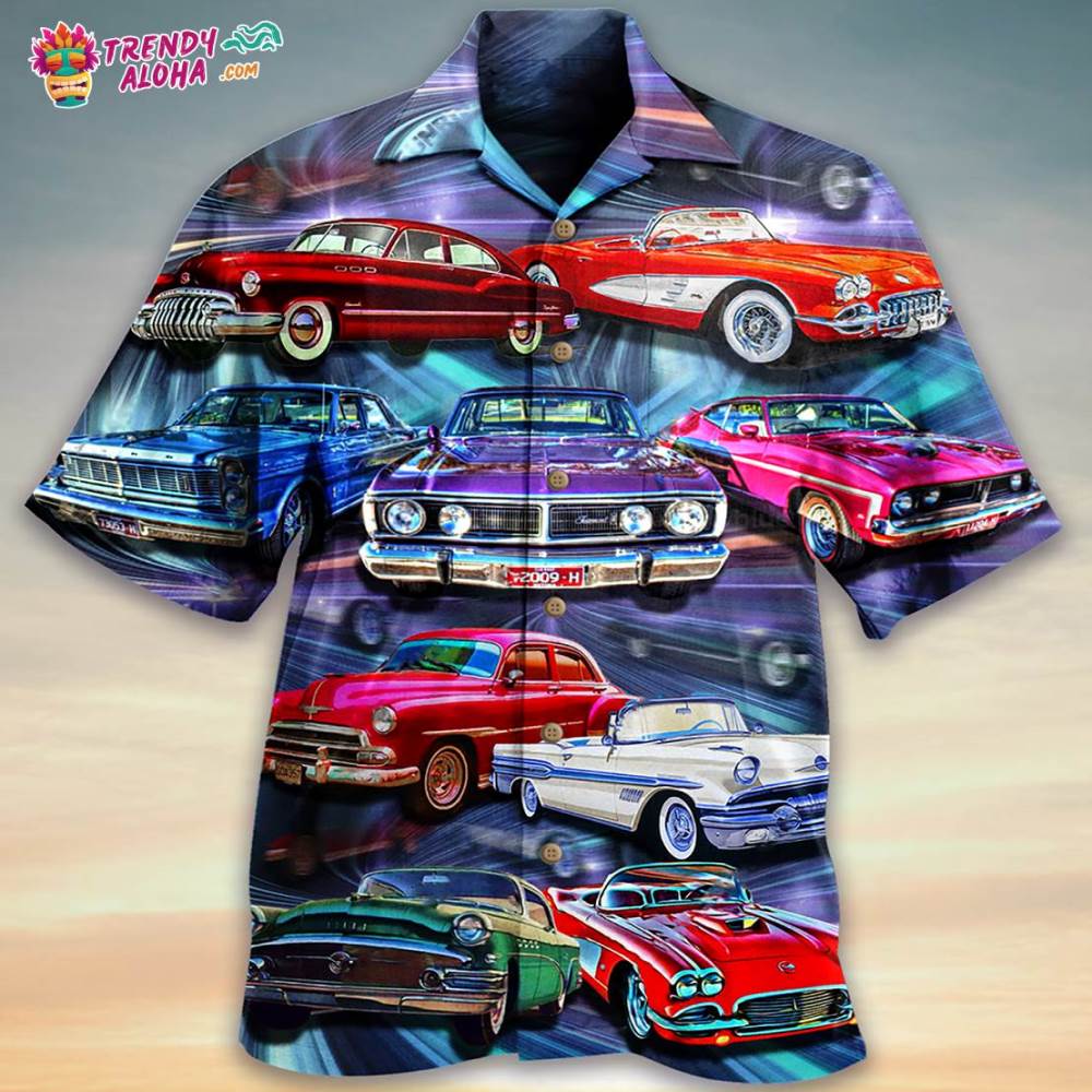 Car Color Mix Style Hawaiian Shirt – Trendy Aloha