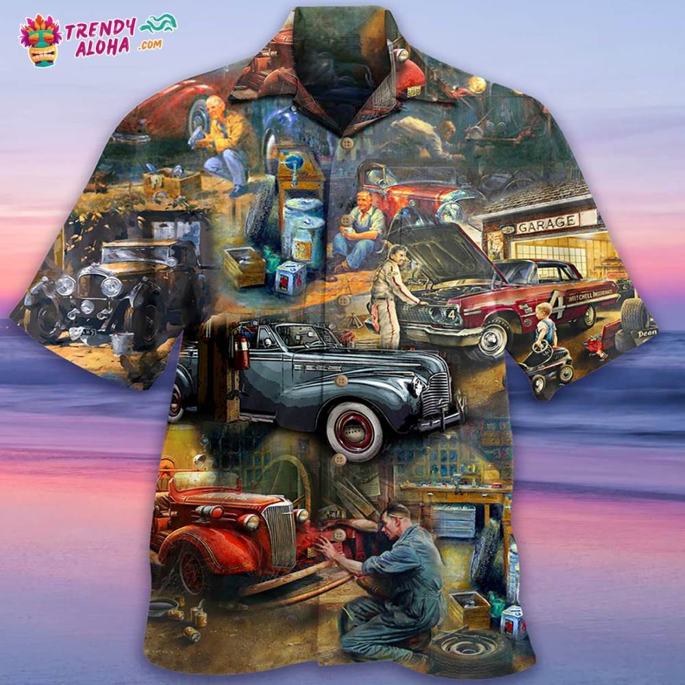 Car Fix Life Vintage Hawaiian Shirt – Trendy Aloha