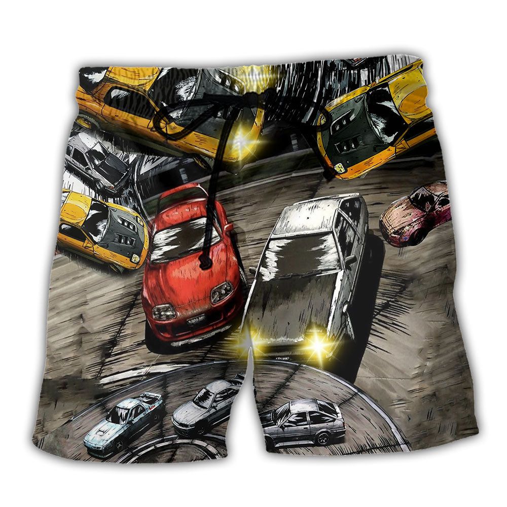 Car I Make My Cars To Go Trendy Aloha Hawaiian Beach Shorts Car I Make My Cars To Go Trendy Aloha Hawaiian Beach Shorts