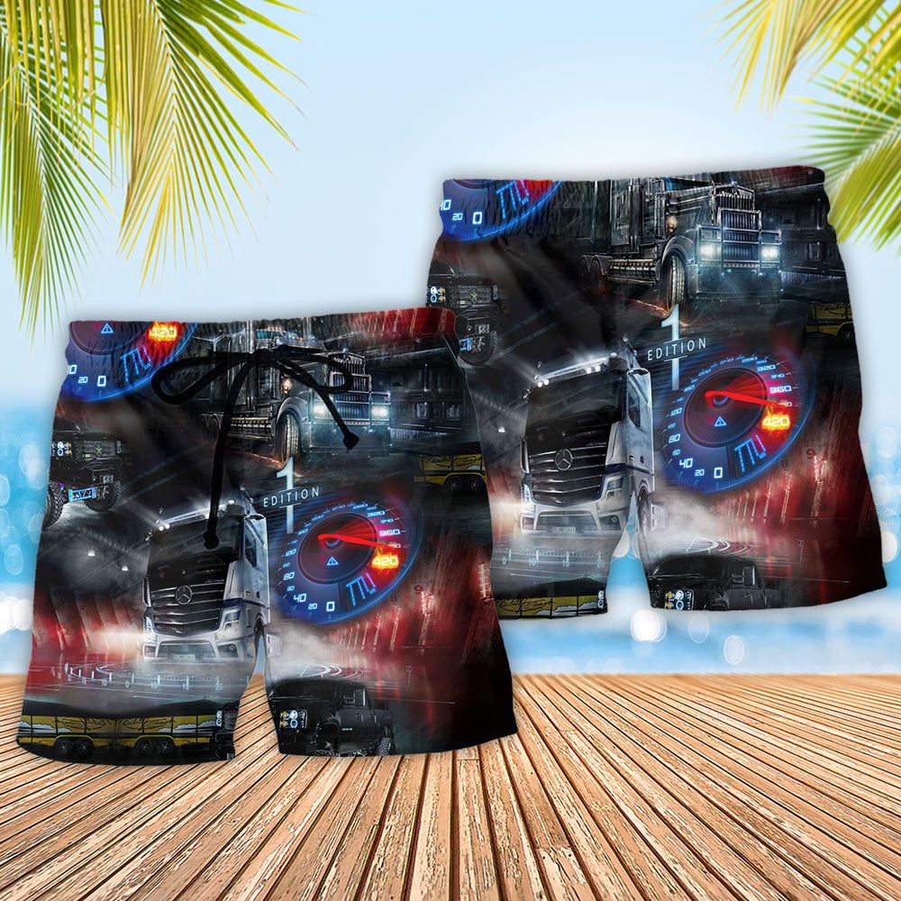 Car Love Life Cool Style Trendy Aloha Hawaiian Beach Shorts