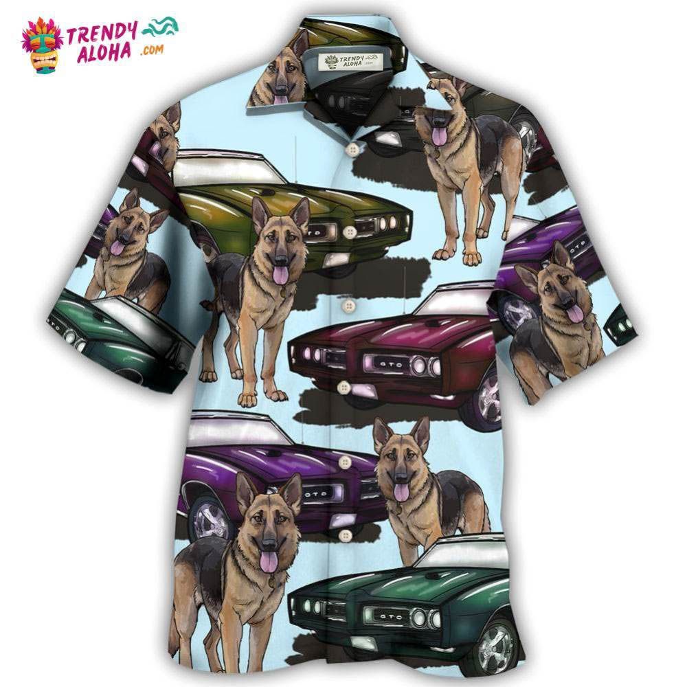 Car Muscle Car And Dog Hawaiian Shirt – Trendy Aloha