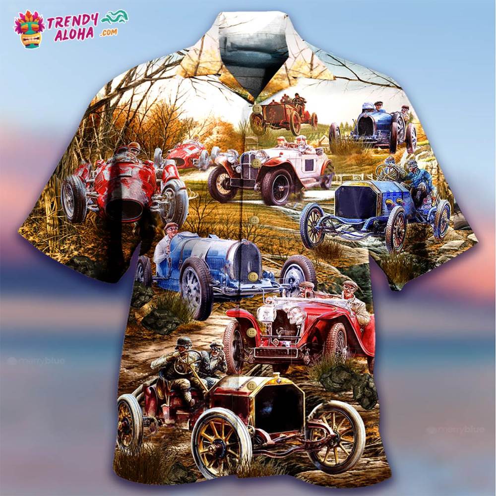 Car Old Vintage Hawaiian Shirt – Trendy Aloha