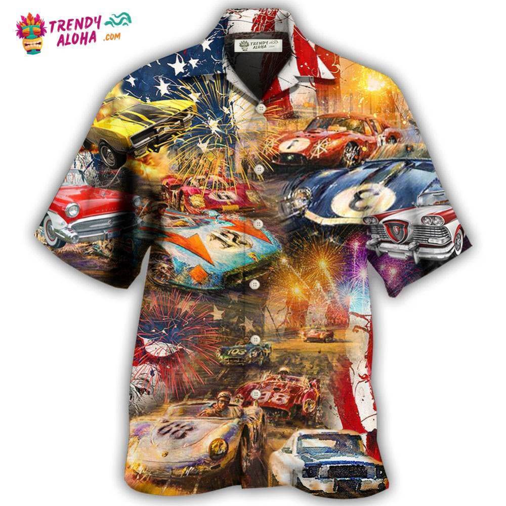 Car Racing Independence Day Hawaiian Shirt – Trendy Aloha Car Racing Independence Day Hawaiian Shirt – Trendy Aloha