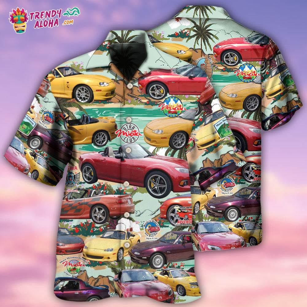 Car Summer Tropical Island Hawaiian Shirt – Trendy Aloha