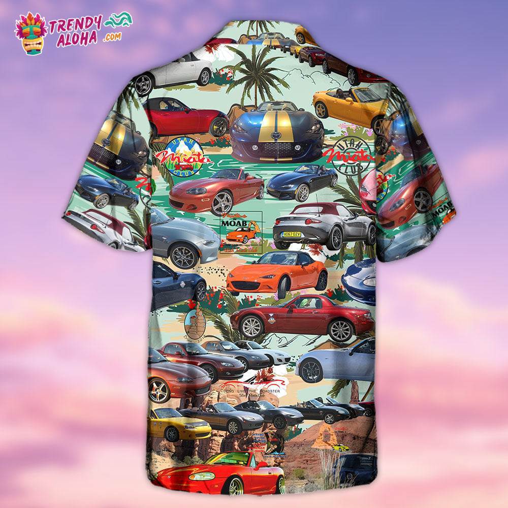 Car Summer Tropical Island Lover Hawaiian Shirt - Trendy Aloha - Trendy
