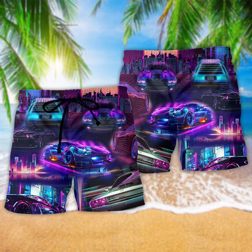 Car We Drive Say A Lot About Us Sport Car Trendy Aloha Hawaiian Beach Shorts