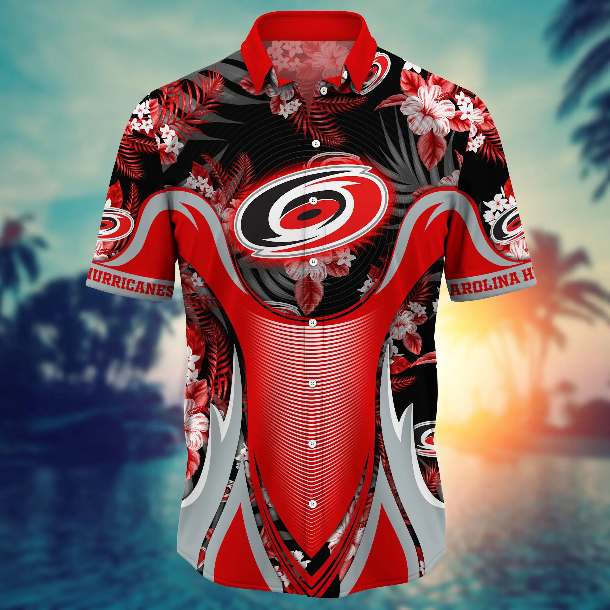 Carolina Hurricanes NHL Hawaiian Shirt Coconut Water Dribbling Game Shirts