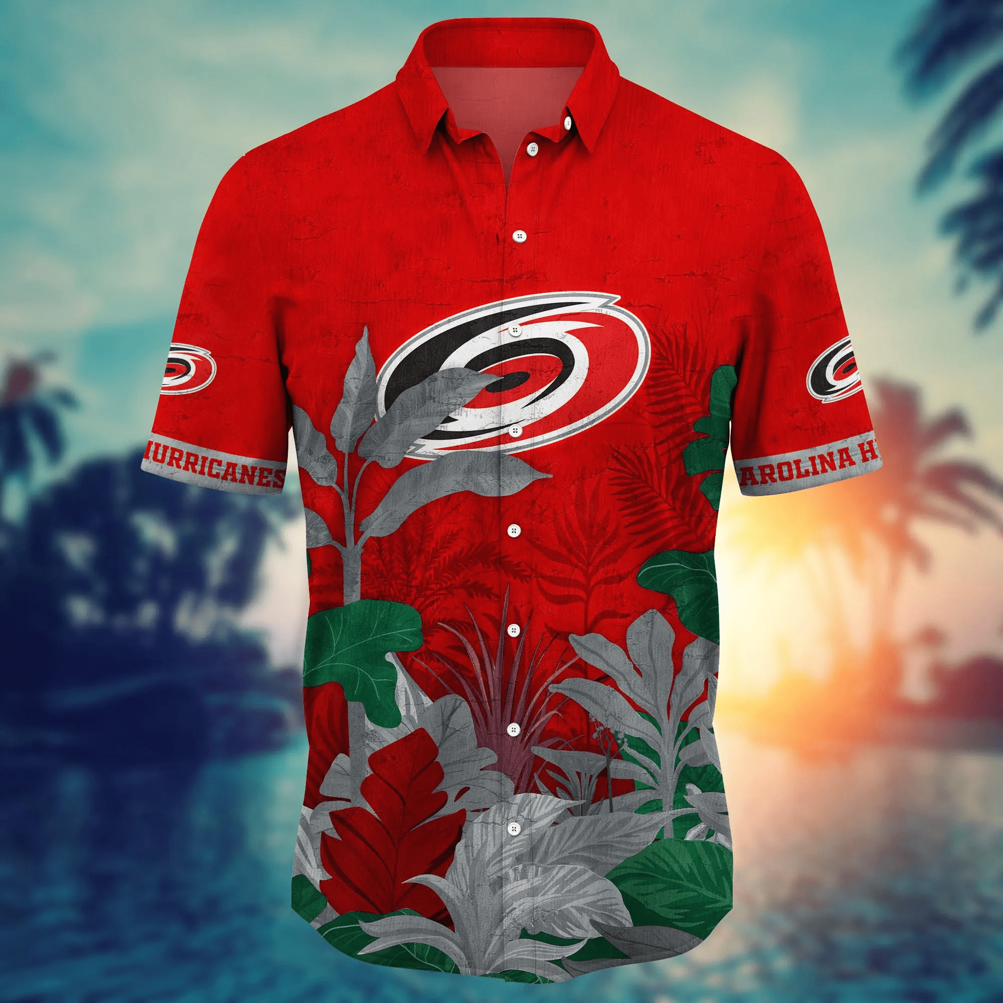 Carolina Hurricanes NHL Hawaiian Shirt Hiking Aloha Shirt