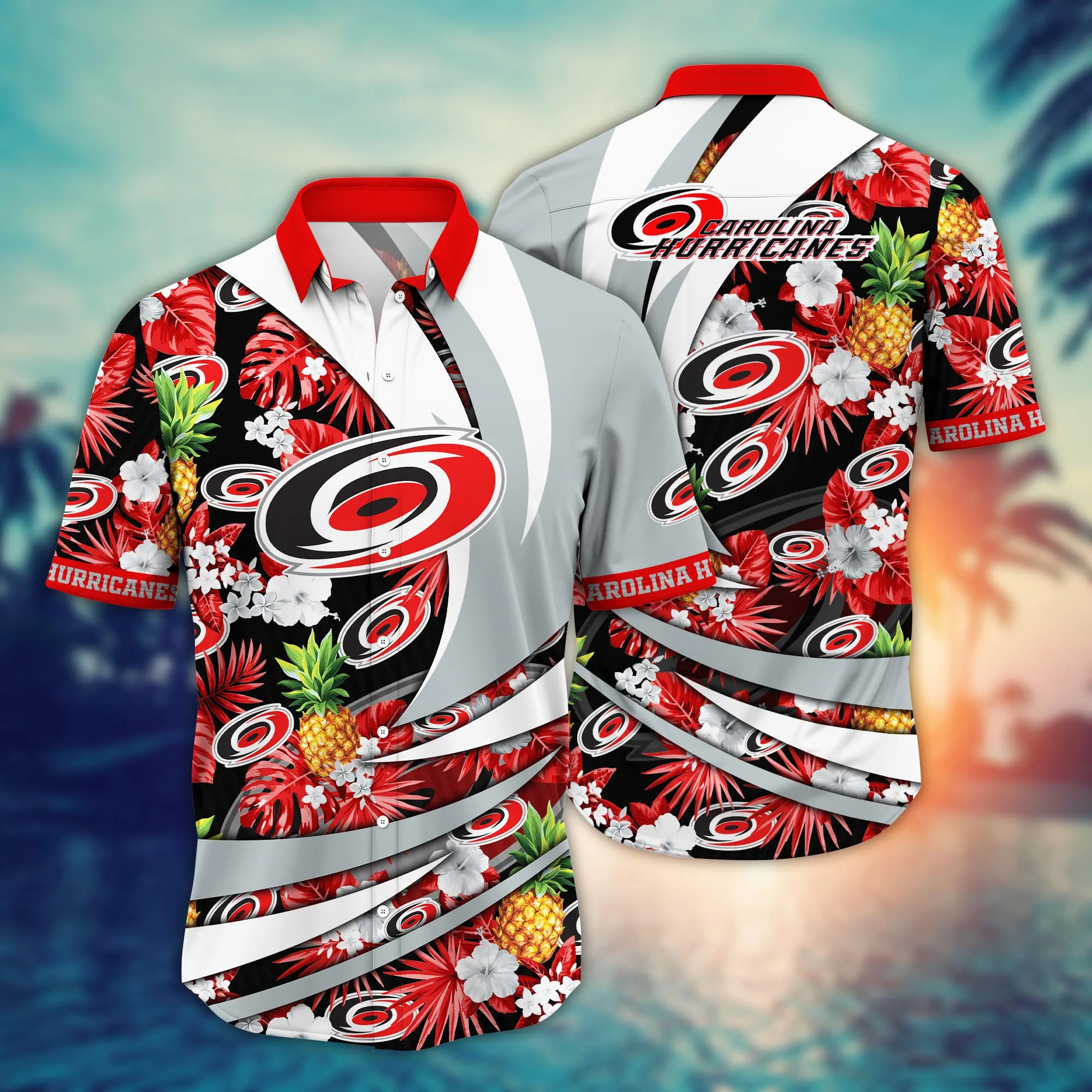 Carolina Hurricanes NHL Hawaiian Shirt Summer Camps Aloha Shirt