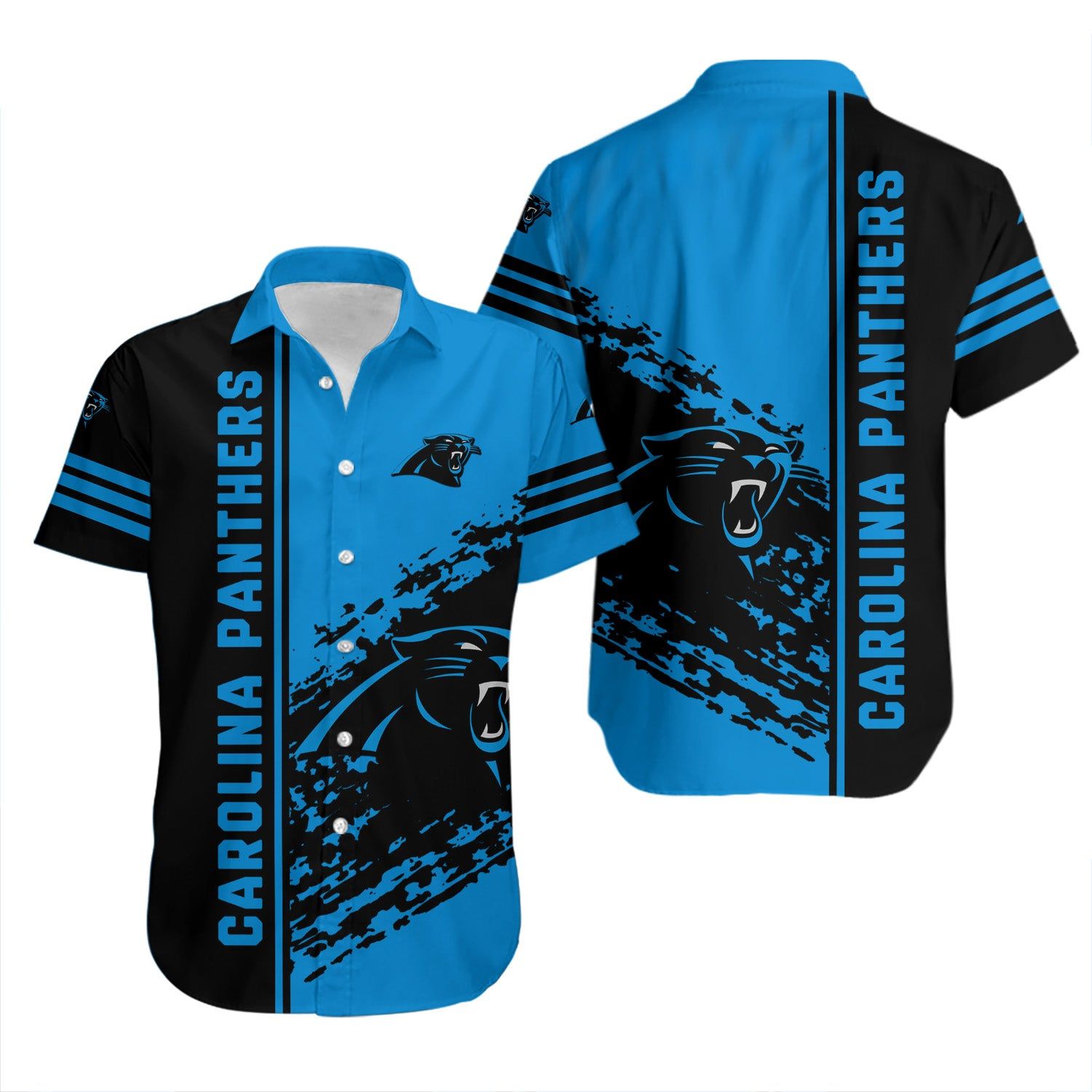 Carolina Panthers Hawaiian Shirt Quarter Style – NFL