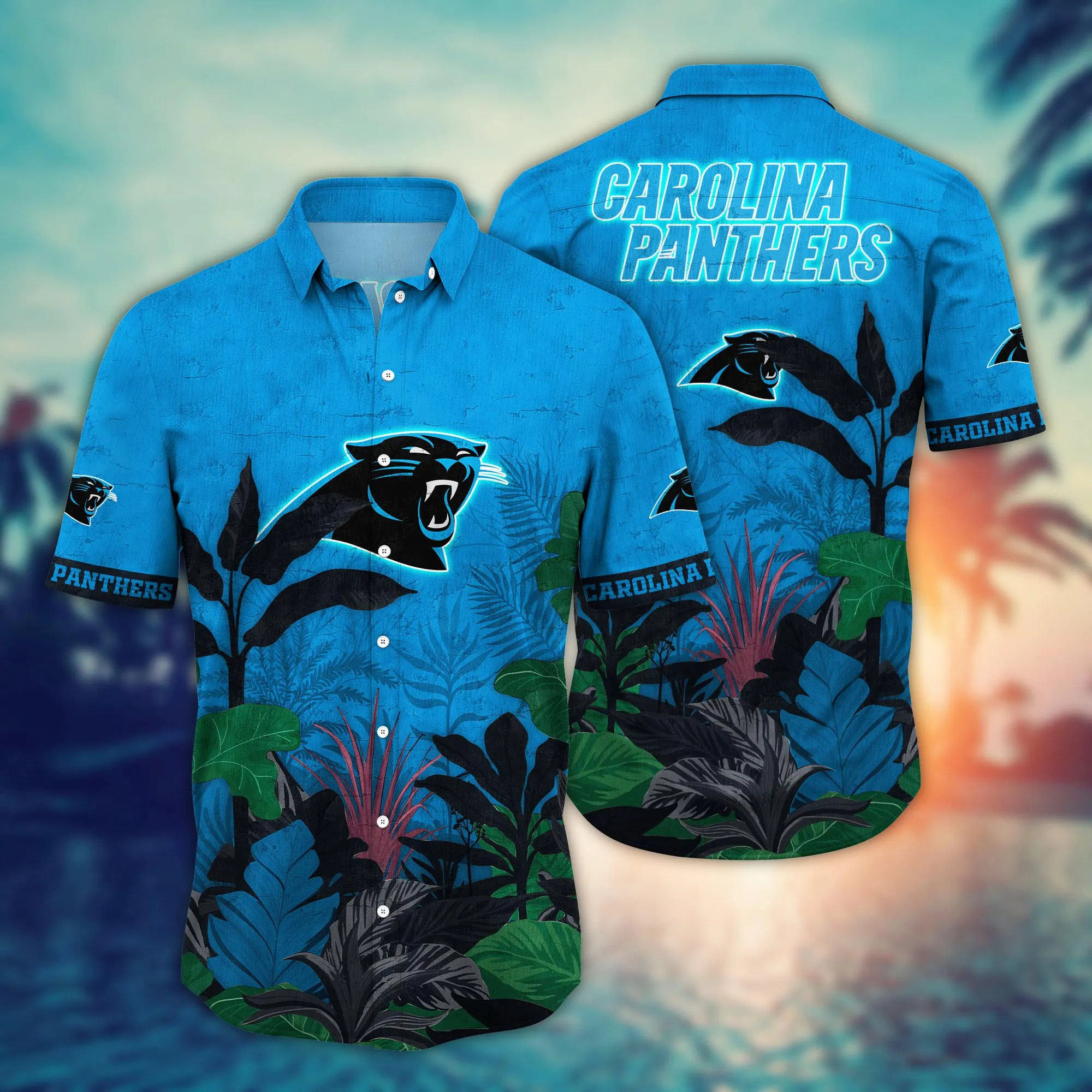 Carolina Panthers NFL Hawaiian Shirt Fresh Mowed Lawns Aloha Shirt