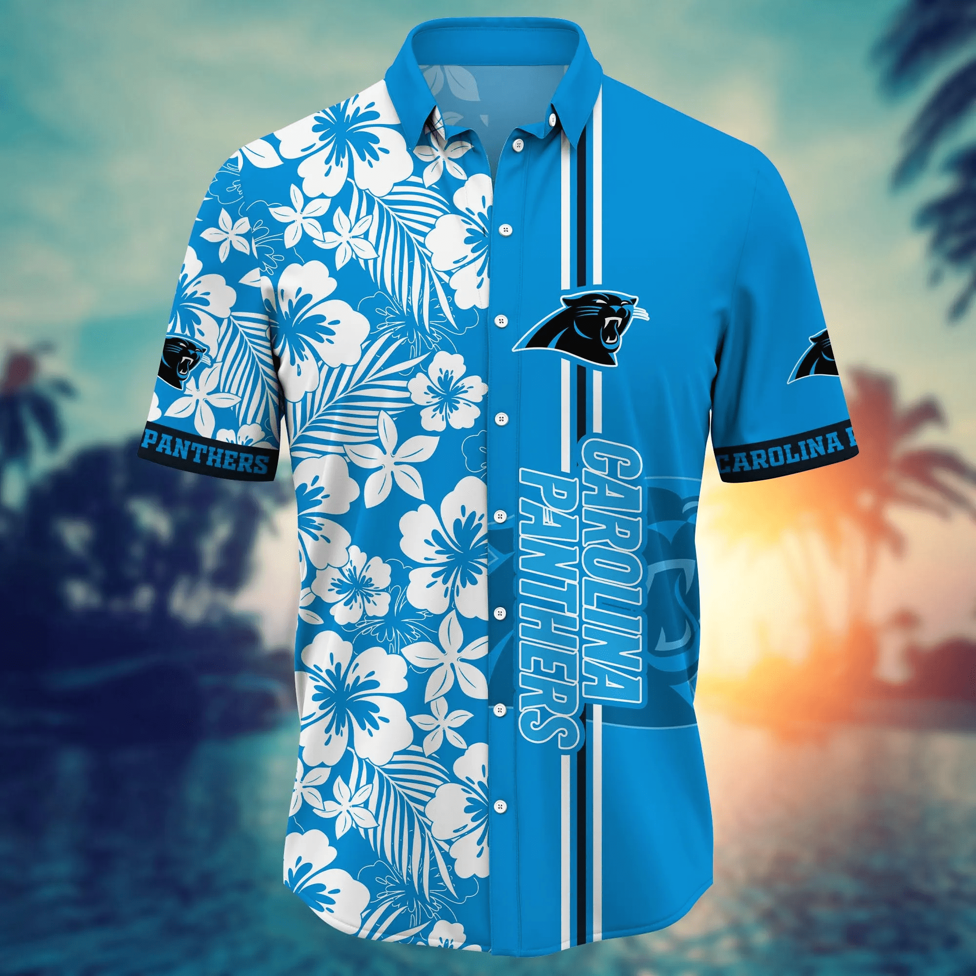 Carolina Panthers NFL Hawaiian Shirt Fresh Mowed Lawnstime Aloha Shirt