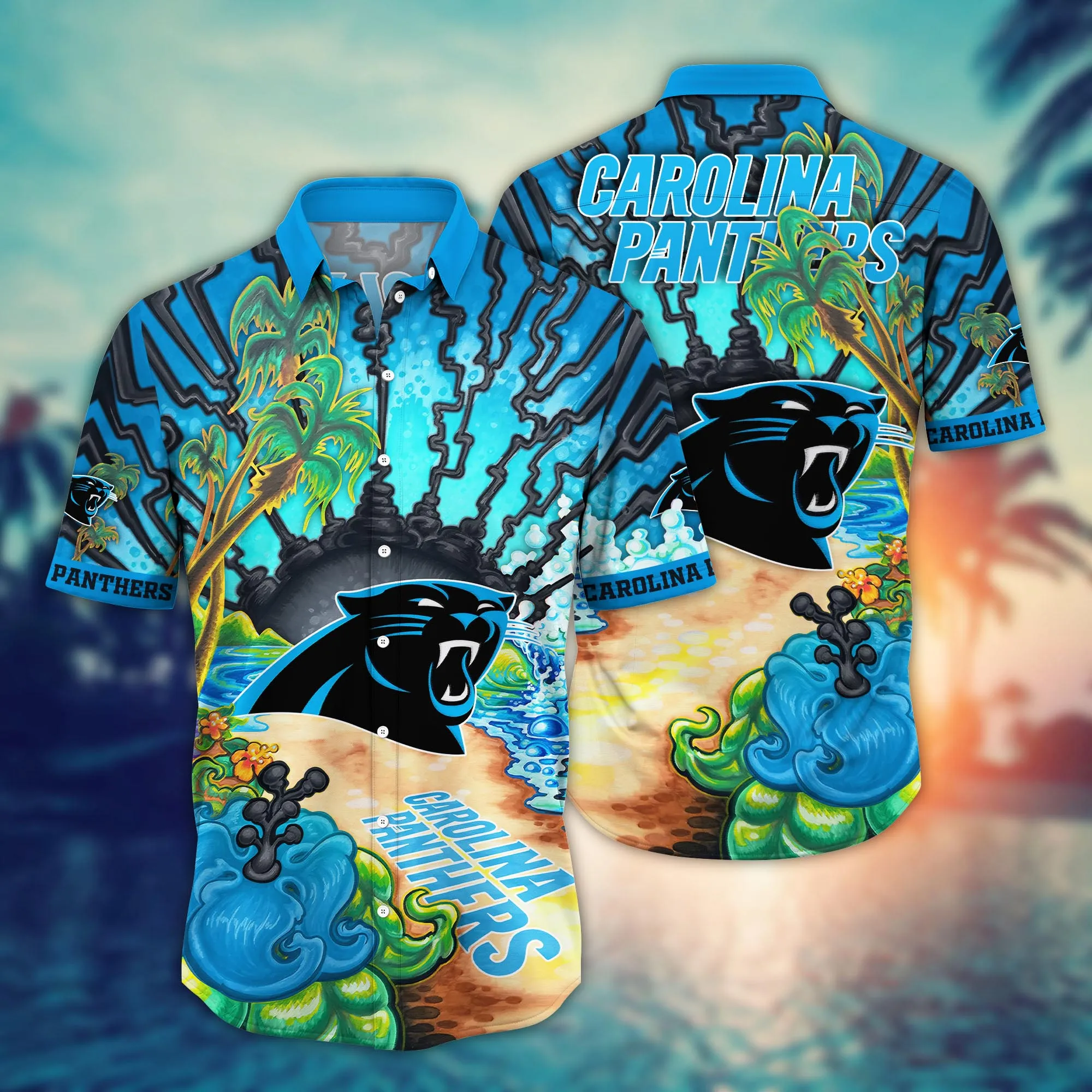 Carolina Panthers NFL Hawaiian Shirt Sunbathetime Aloha Shirt