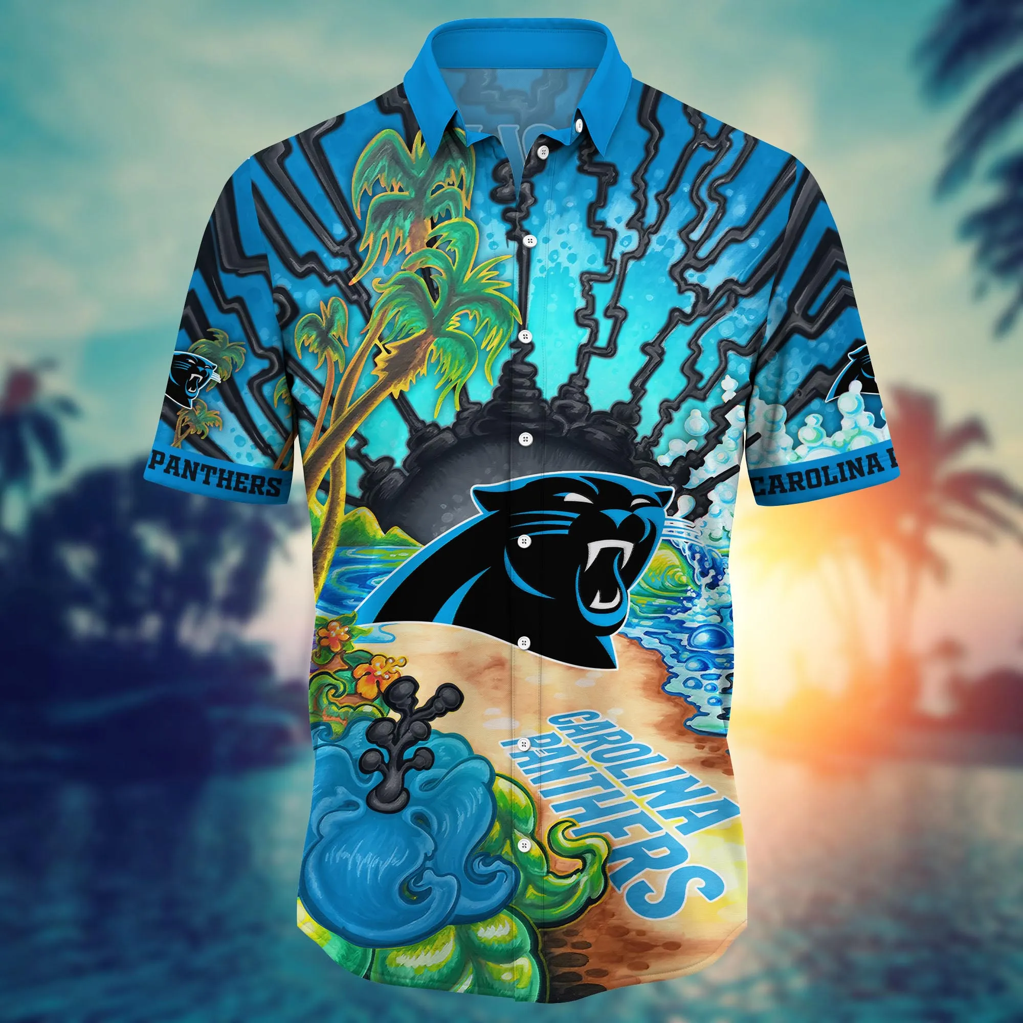 Carolina Panthers NFL Hawaiian Shirt Sunbathetime Aloha Shirt