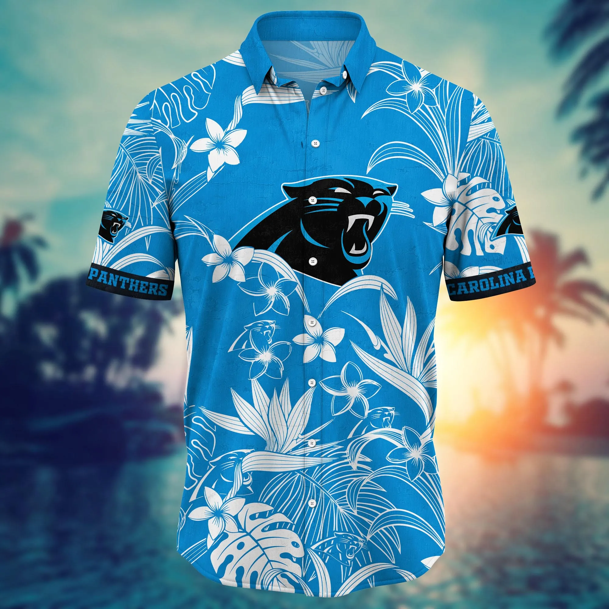 Carolina Panthers NFL Hawaiian Shirt Tan Lines Aloha Shirt