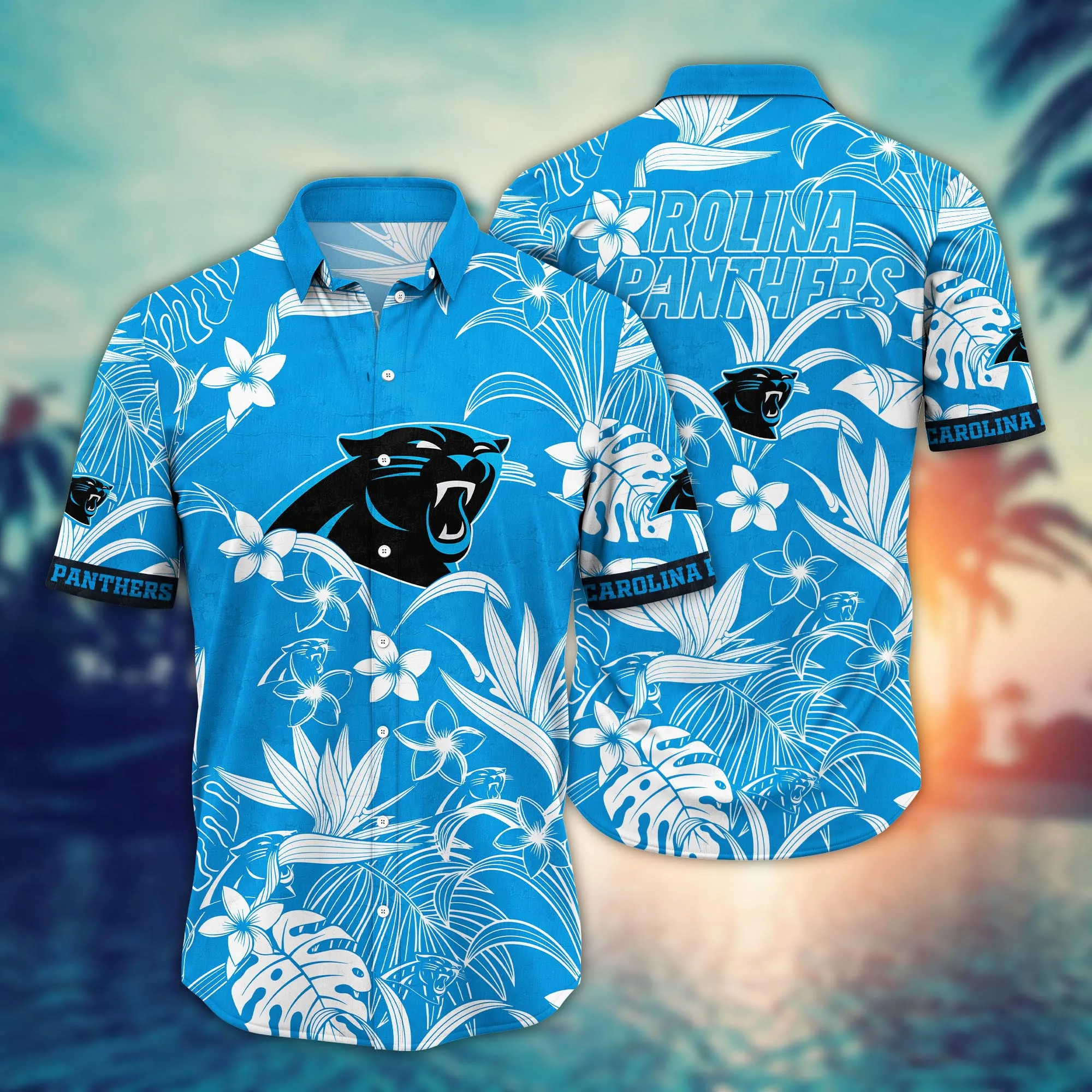 Carolina Panthers NFL Hawaiian Shirt Tan Lines Aloha Shirt