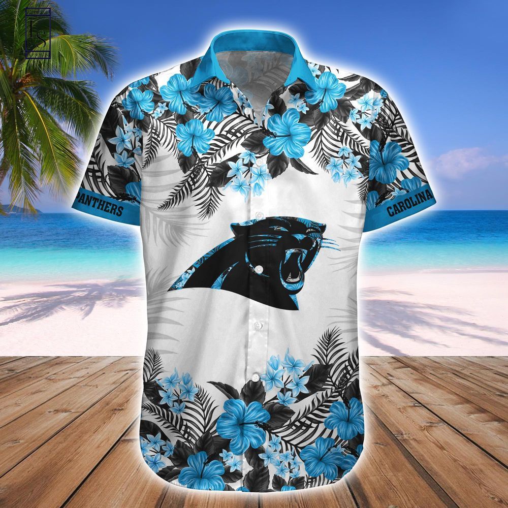 Carolina Panthers Tropical Hawaiian Fan Shirt Shorts Jungle Set