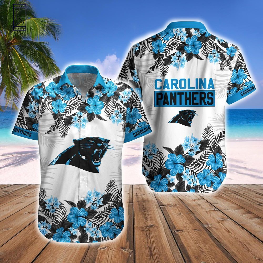 Carolina Panthers Tropical Hawaiian Fan Shirt Shorts Jungle Set