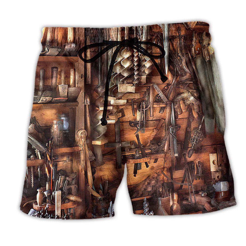 Carpenter Thats A Lot Of Tools Retro Trendy Aloha Hawaiian Beach Shorts Carpenter Thats A Lot Of Tools Retro Trendy Aloha Hawaiian Beach Shorts