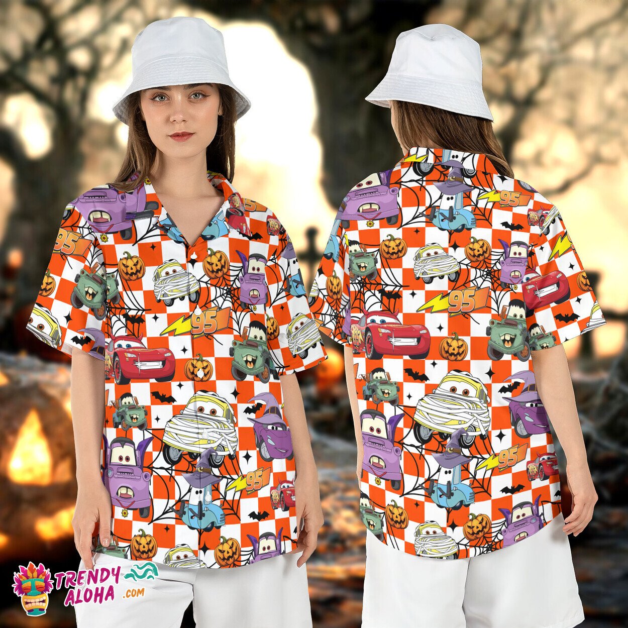Cars Characters Halloween Race Happy Hallo-Wheel Spooky Shirt