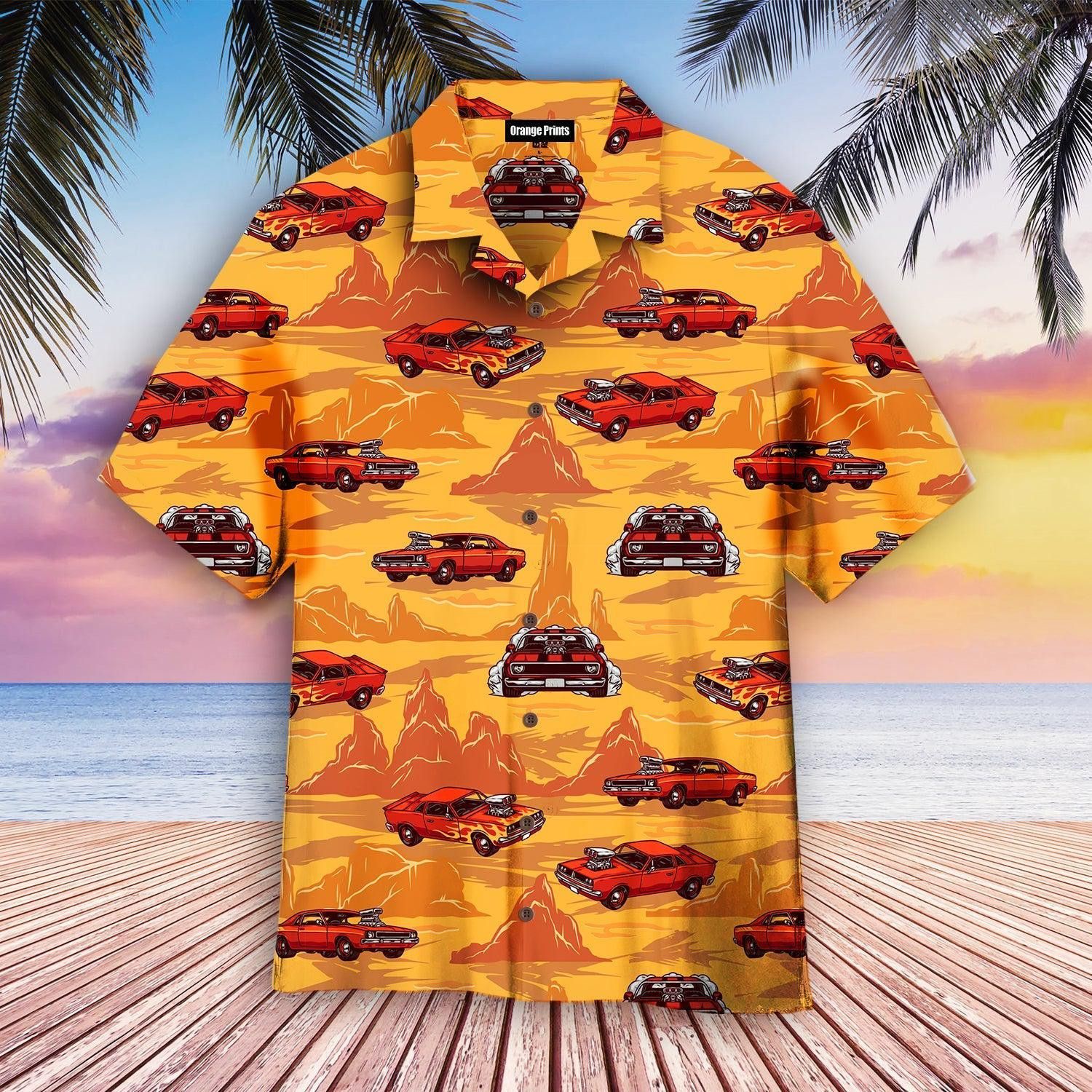 Cars Colorful Vintage Trendy Hawaiian Shirt