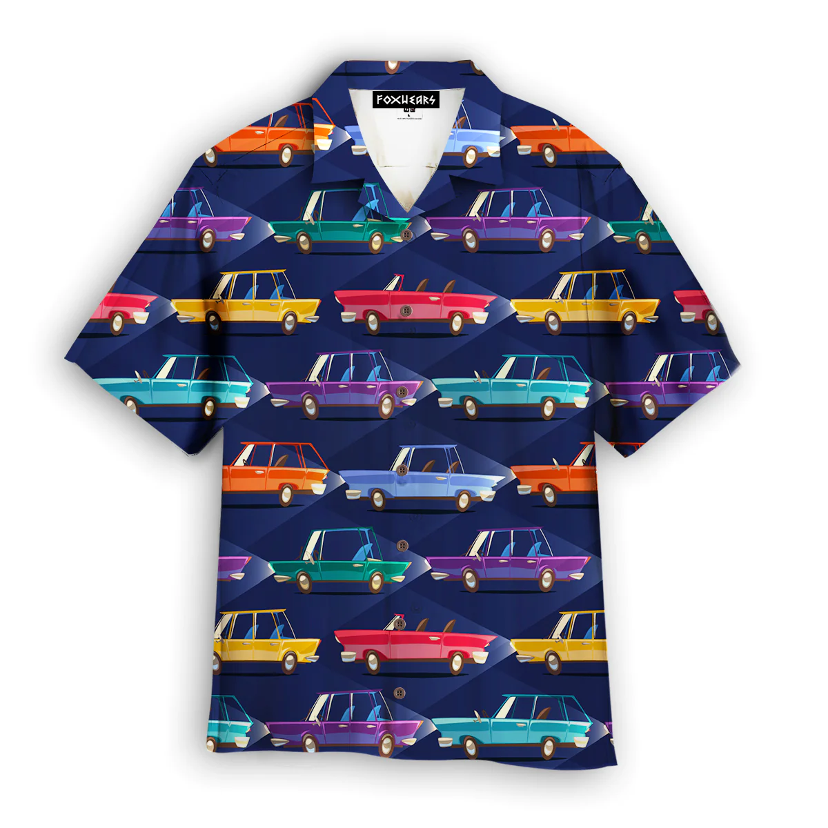 Cars Retro Style Trendy Hawaiian Shirt Cars Retro Style Trendy Hawaiian Shirt