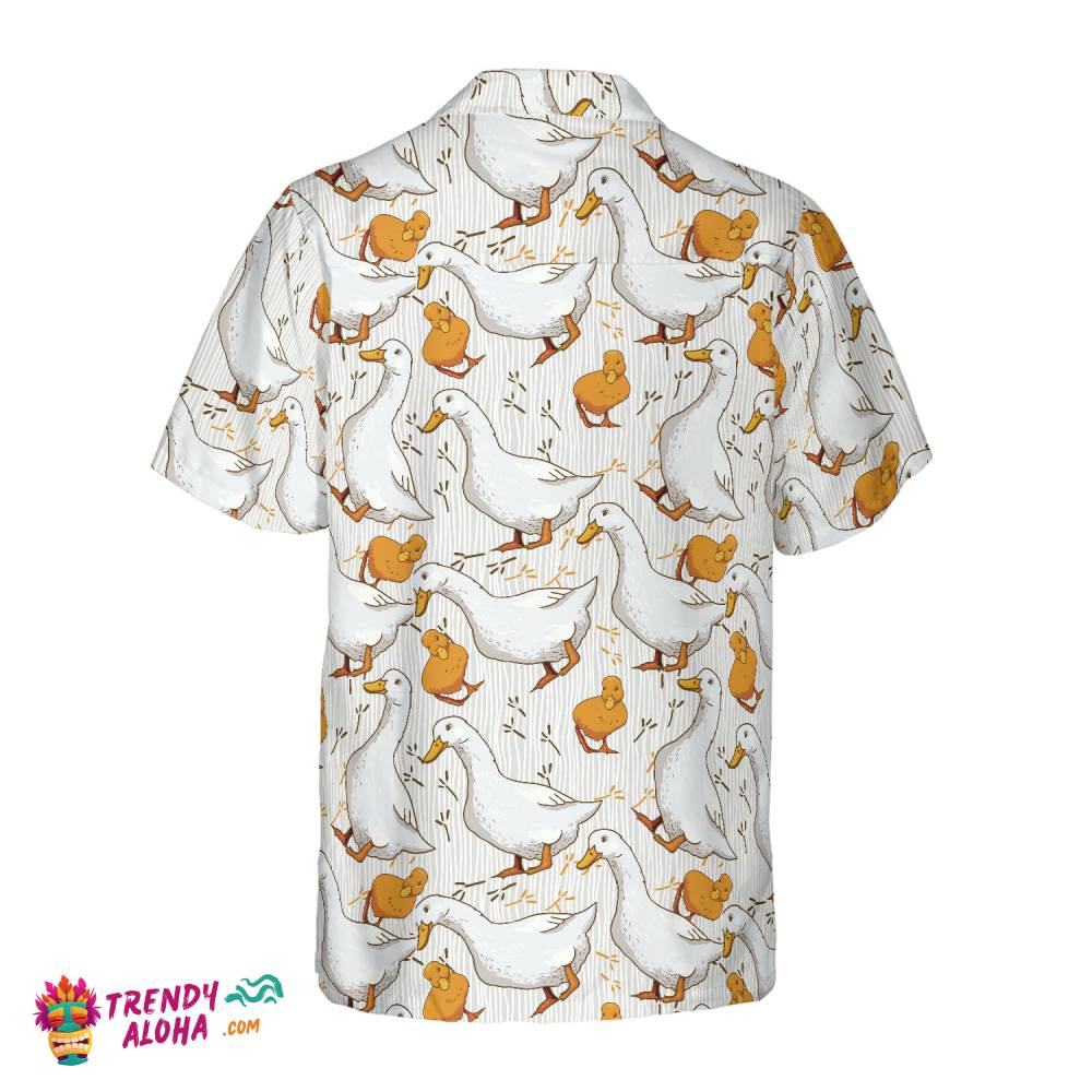 Cartoon Duck Shirt For Men Hawaiian Shirt