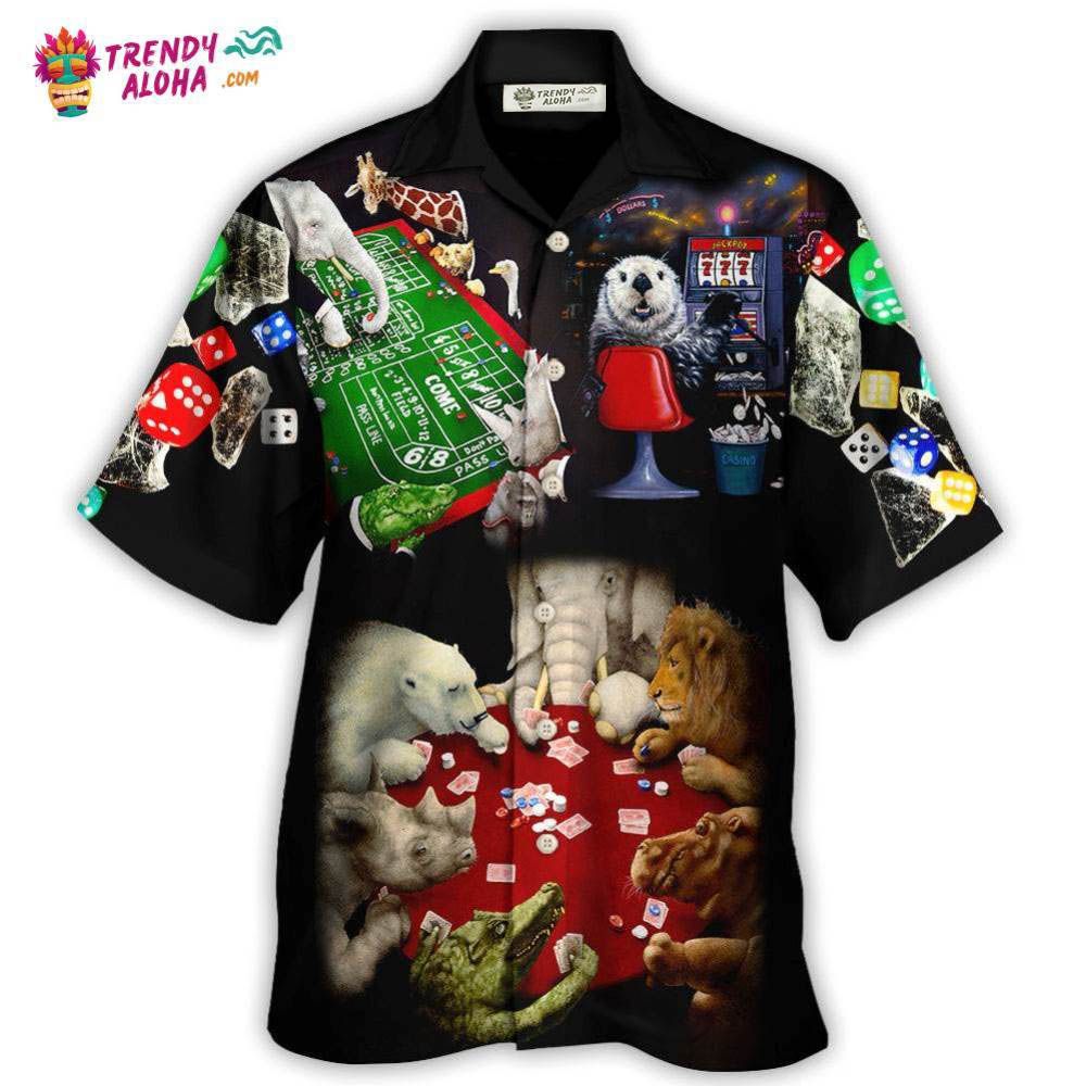 Casino Animals Gathered Around A Craps Table Hawaiian Shirt – Trendy Aloha Casino Animals Gathered Around A Craps Table Hawaiian Shirt – Trendy Aloha