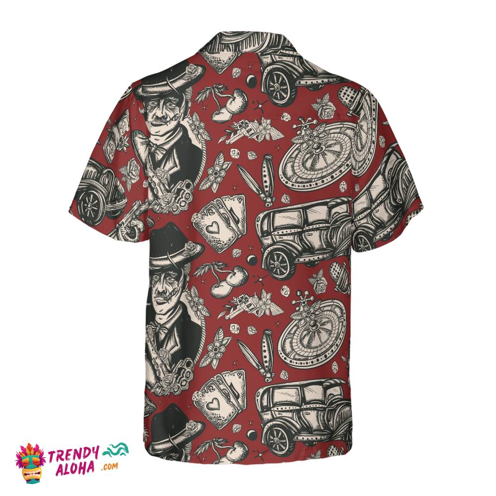 Casino Life In Retro Style Hawaiian Shirt