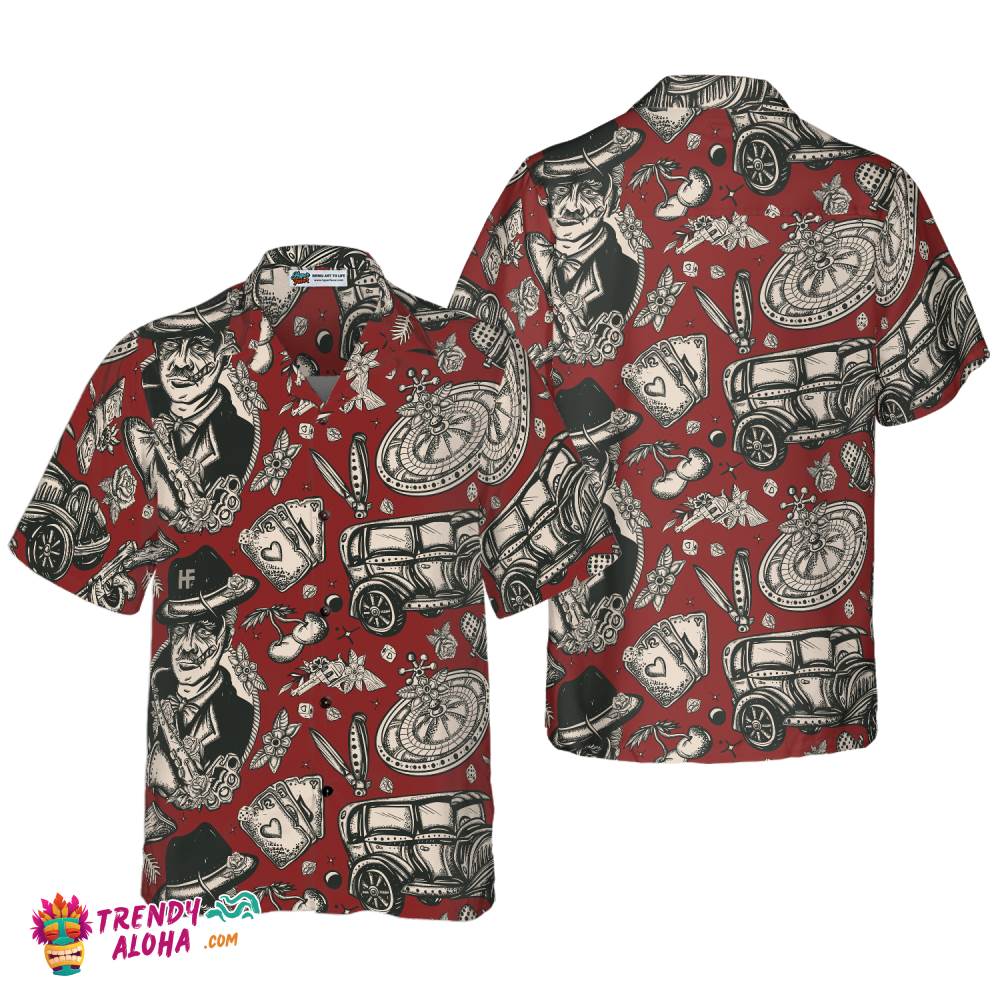 Casino Life In Retro Style Hawaiian Shirt Casino Life In Retro Style Hawaiian Shirt
