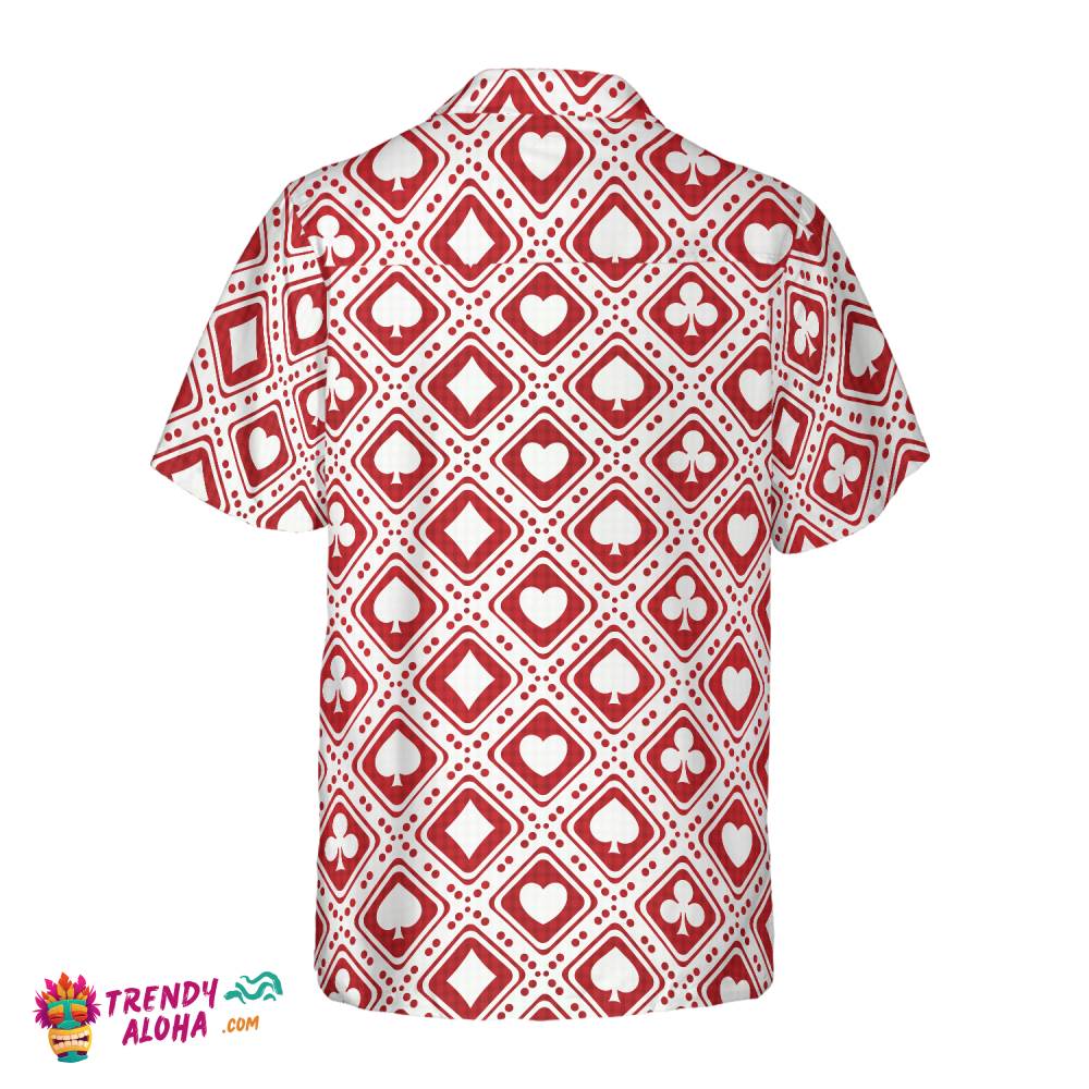 Casino Red Pattern Hawaiian Shirt