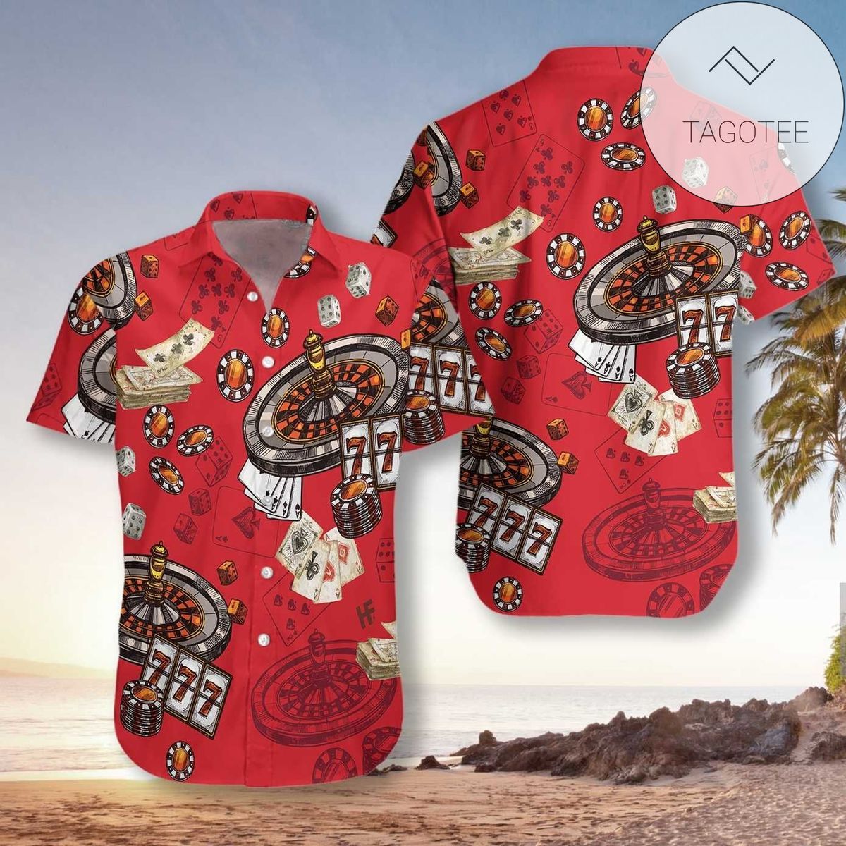 Casino Red Whirlwind Captivating the Essence of Hawaiian Shirt