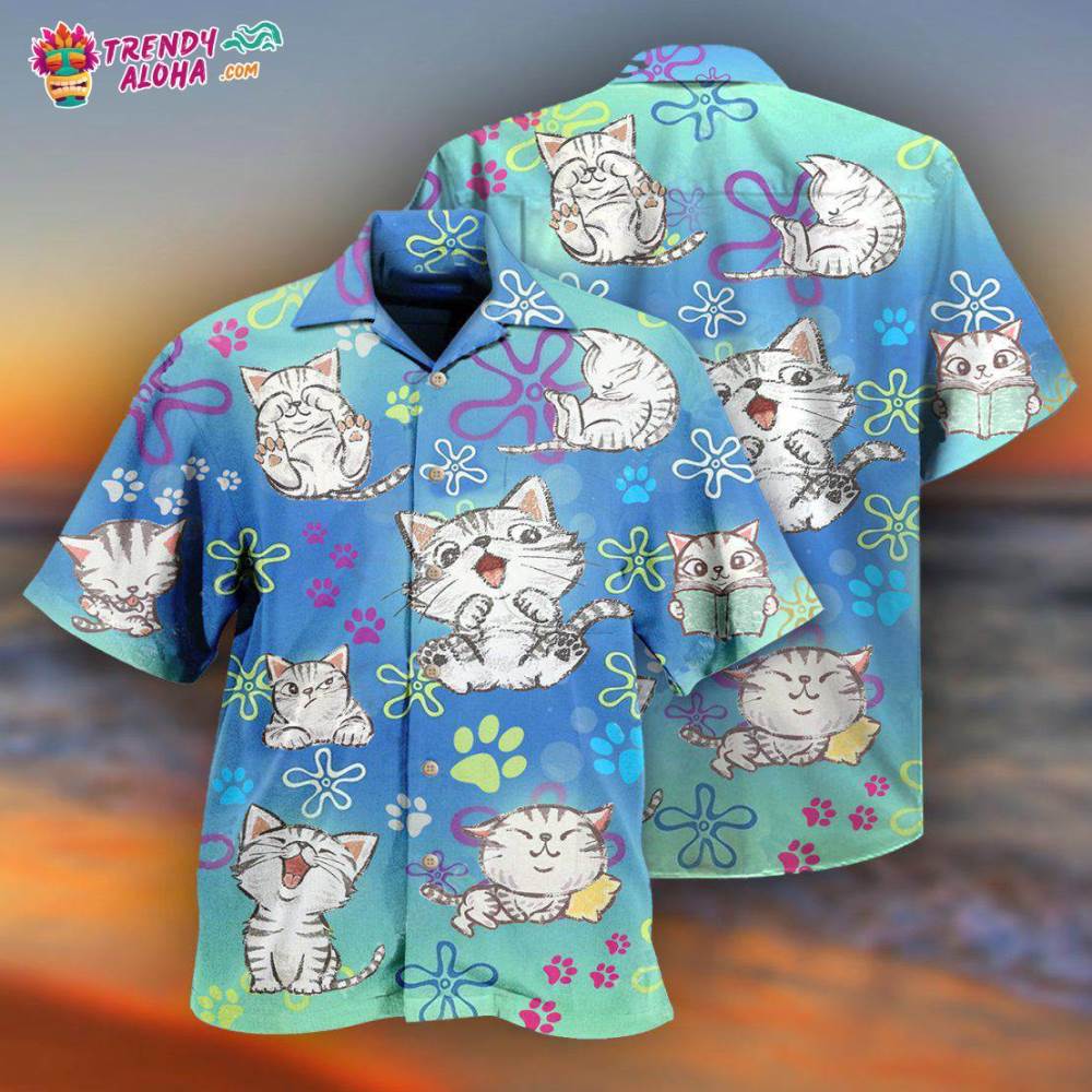 Cat All I Need Is Love And A Lovely Cat Hawaiian Shirt – Trendy Aloha