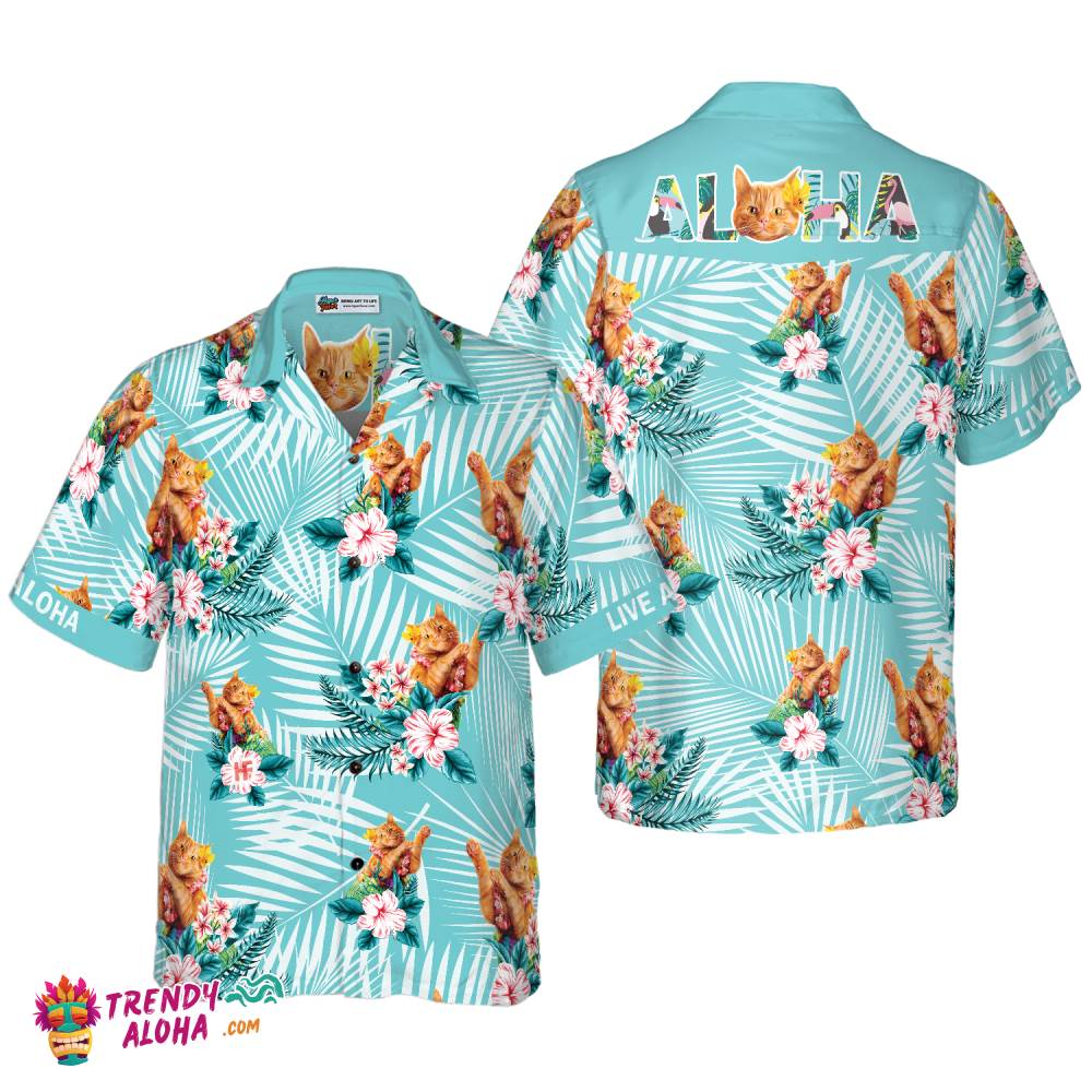 Cat Aloha Hawaiian Shirt