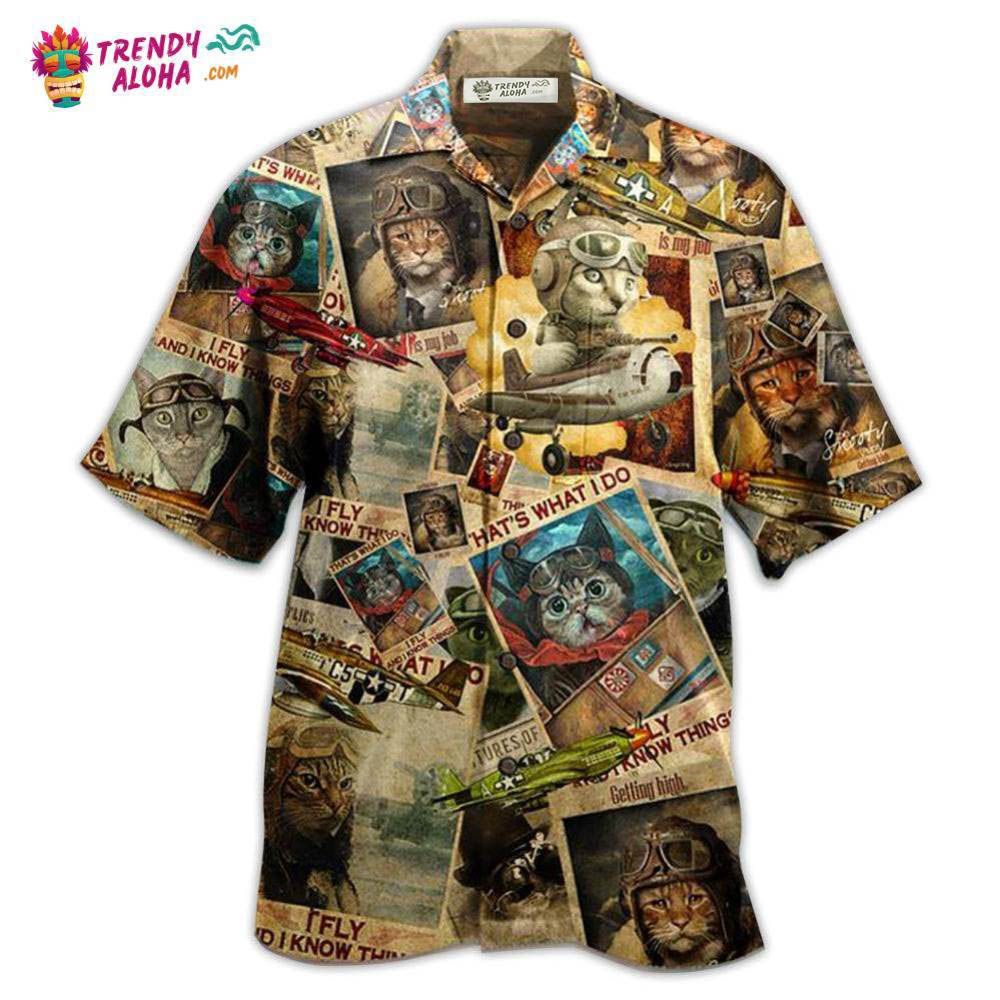 Cat Amazing Pilot Hawaiian Shirt – Trendy Aloha Cat Amazing Pilot Hawaiian Shirt – Trendy Aloha